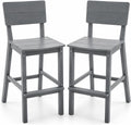 HDPE Patio Bar Stools 2‑Piece Set