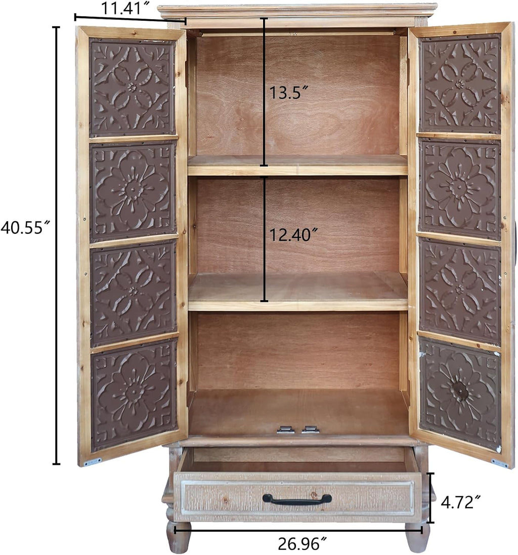 Solid Wood Tall Kitchen Pantry Cabinet