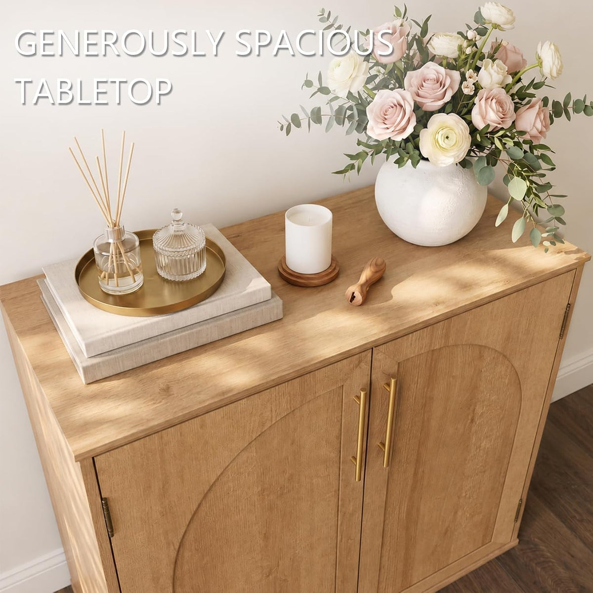 Modern Wooden Storage Sideboard Buffet Cabinet