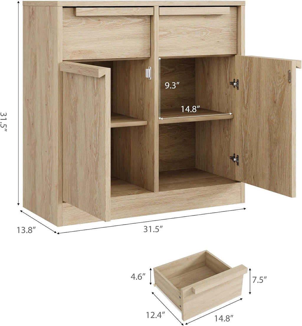 Modern Wooden Storage Sideboard Buffet Cabinet