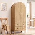 Arched Tall Kitchen Pantry Storage Cabinet