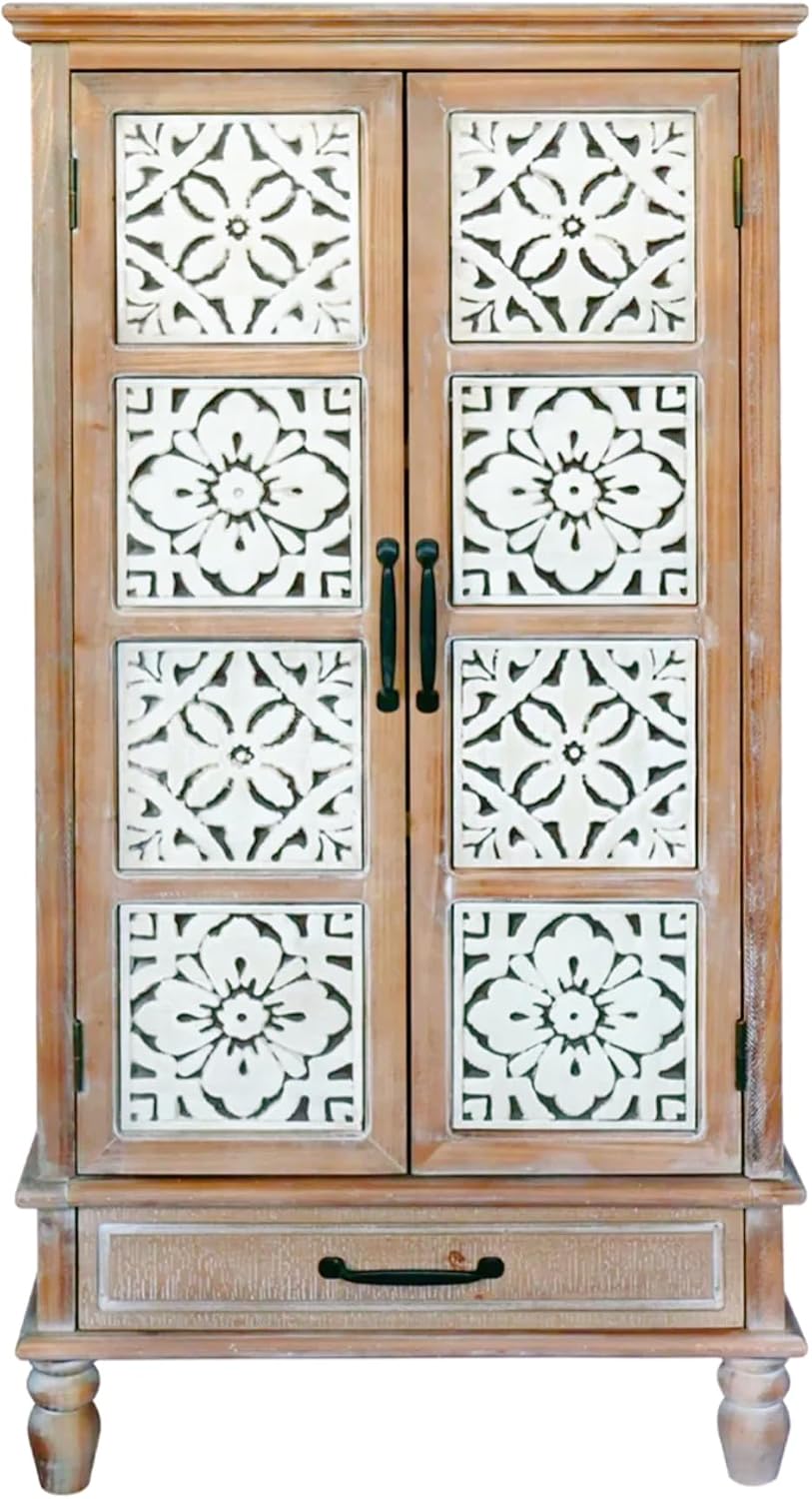 Solid Wood Tall Kitchen Pantry Cabinet