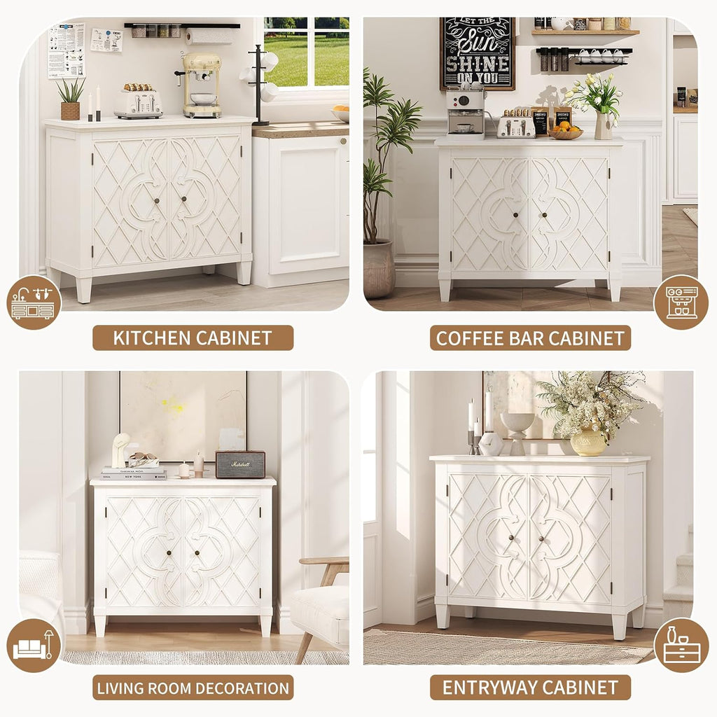 Wood Storage Sideboard Buffet Cabinet