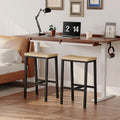 Industrial Counter‑Height Saddle Bar Stools Set