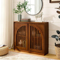 Mid‑Century Wooden Storage Sideboard Buffet Cabinet