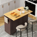 Rolling Kitchen Island With Drop‑Leaf Storage