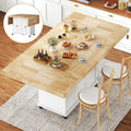 Rolling Kitchen Island With Drop‑Leaf Countertop