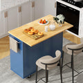 Rolling Kitchen Island With Drop‑Leaf Storage